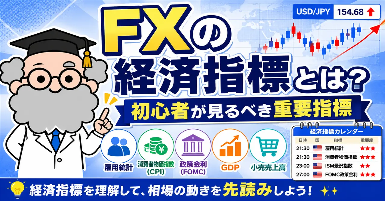 FXの経済指標とは？初心者が見るべき重要指標をわかりやすく解説