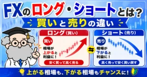 FXのロング・ショートとは？買いと売りの違いを初心者向けに解説